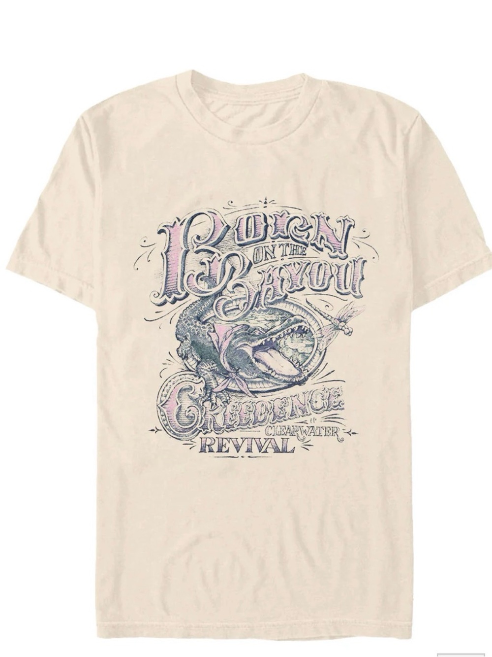 Creedence Clearwater Revival Graphic Band Tee - Cream